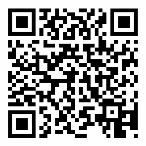 Black and white QR code design